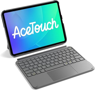Inateck Ultralight Keyboard Case with Touchpad for iPad Pro/Air 11 inch UK Gray