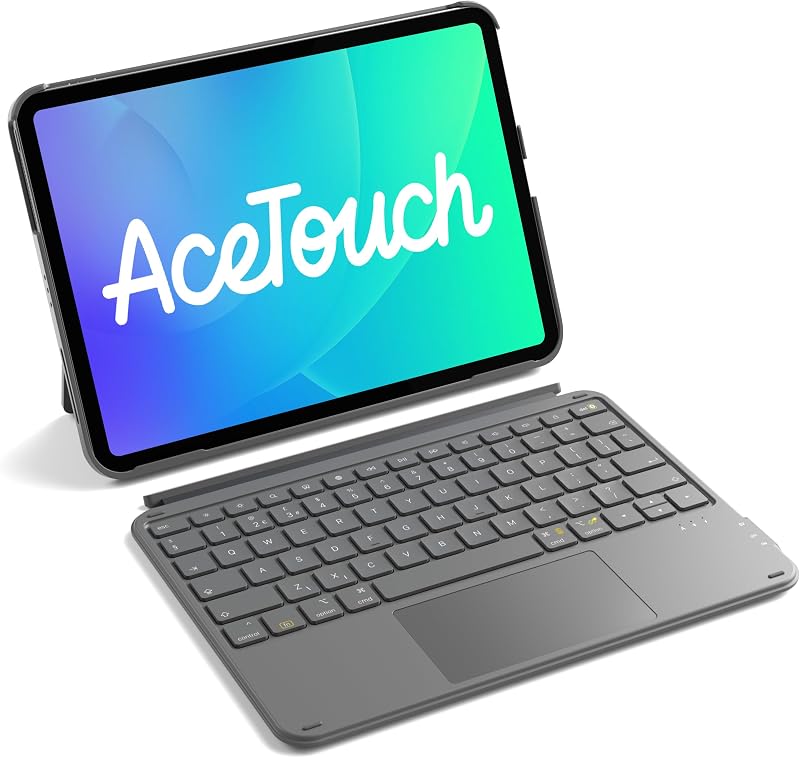 Inateck Ultralight Keyboard Case with Touchpad for iPad Pro/Air 11 inch UK Gray