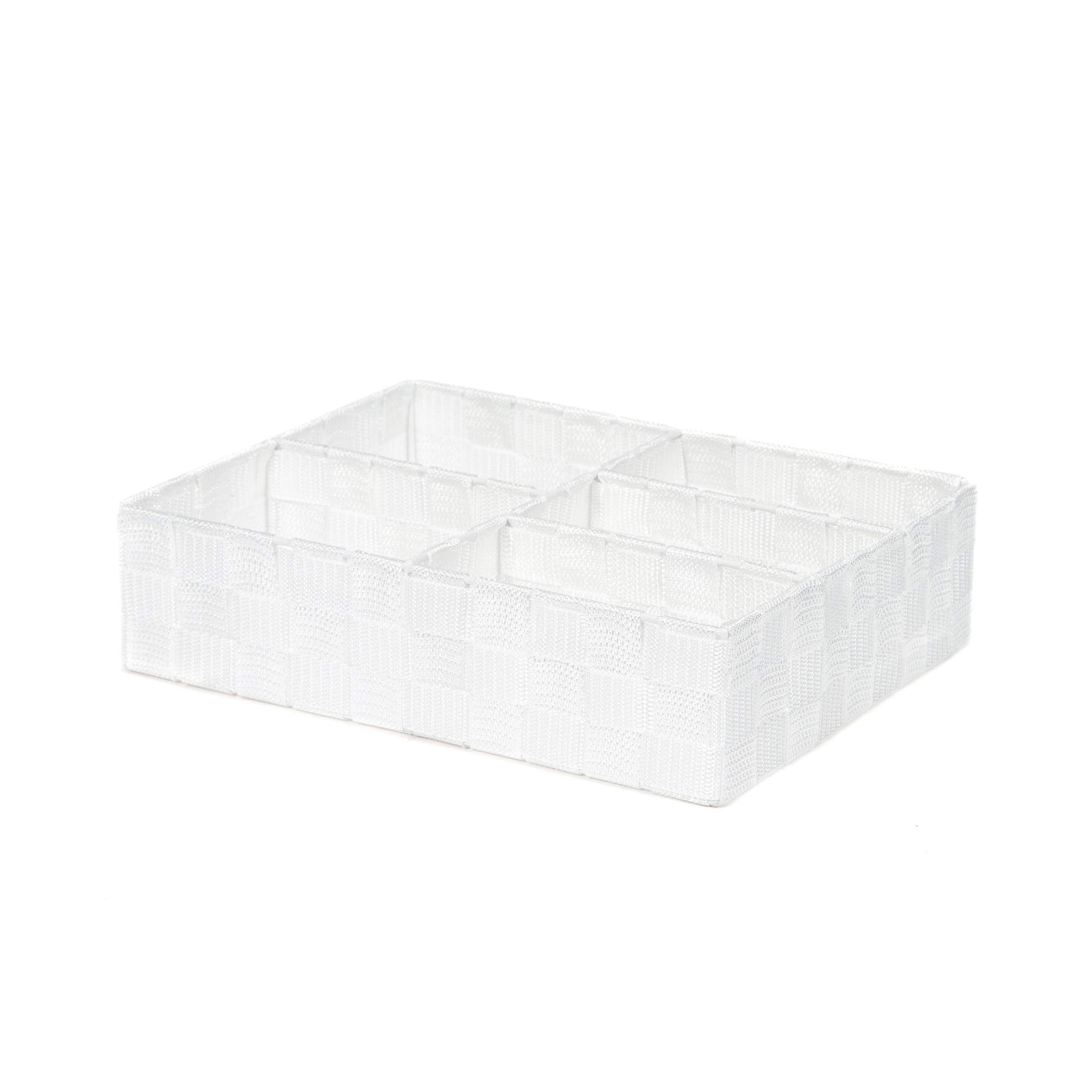 Compactor Life XXL Stan Organizer - 25X32X8 cm, White Rayon Belt - Ideal For Kitchen and Bathroom Drawers