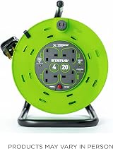 STATUS 4 Socket Cable Reel 20m Green 13A Heavy Duty Outdoor Extension Lead view 7