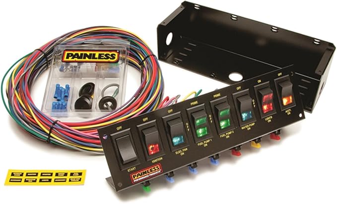 Painless Wiring 50303 Race Car 8 Switch Panel, Toggle - Amazon Canada