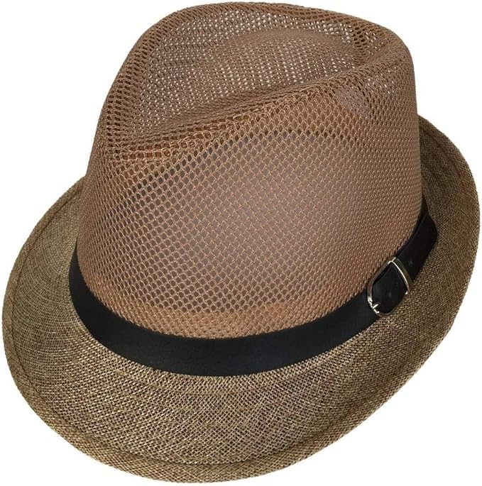 Moderno Hombres Mujeres Playa De Sombrero Verano Jazz Negocios De