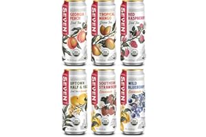 SevenTeas Roadtrip Variety Pack, 16 OZ (Pack of 12 Cans), Organic Iced Tea and Lemonade