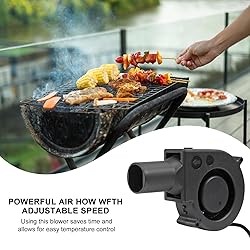 97mm x 33mm BBQ Fan 12V Blower with 110V/120V