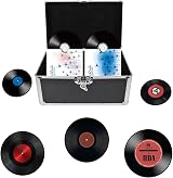 Youyijia 7 Inch Vinyl Record Storage Box Aluminium Flight Case Black 200 pcs view 4