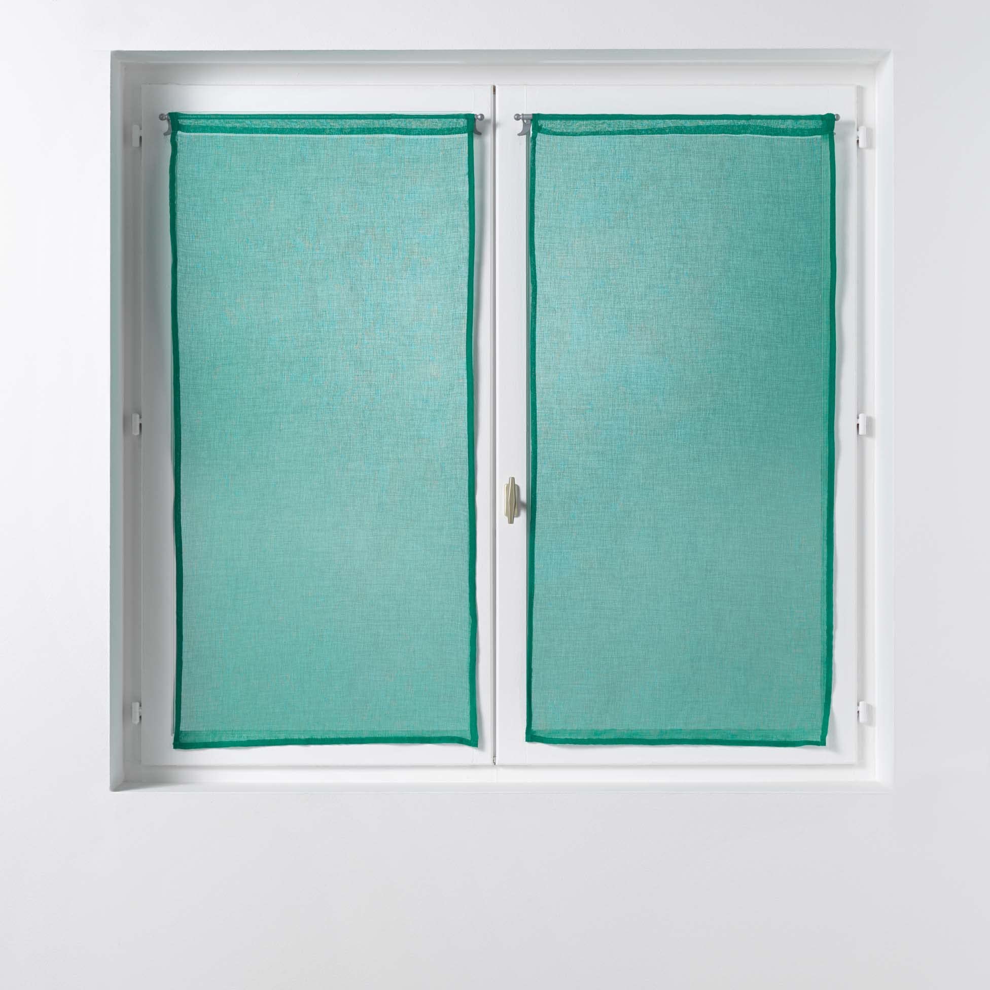 Douceur d'Intérieur, Emerald Eyelet Curtain 2 x 60 x 160 cm — image 1