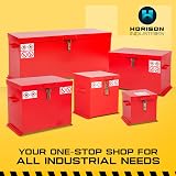 Horison Industries COSHH Cabinet Red Flammable Liquid Storage Fire Proof view 8
