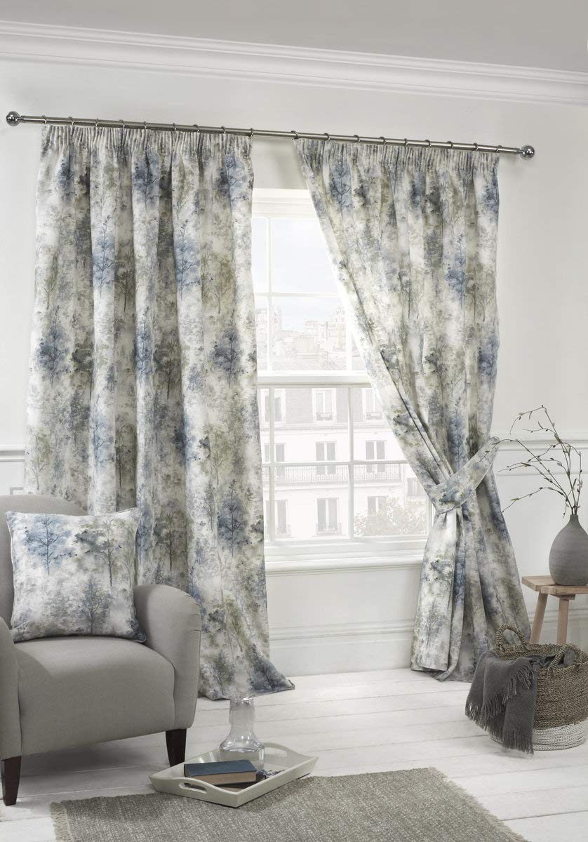 Sundour Woodland Blush - Pencil Pleat Curtains - 46x90/117x229cm