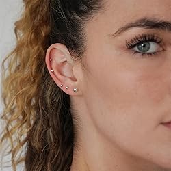 PRETOLE Sterling Silver Stud Earrings, Sterling