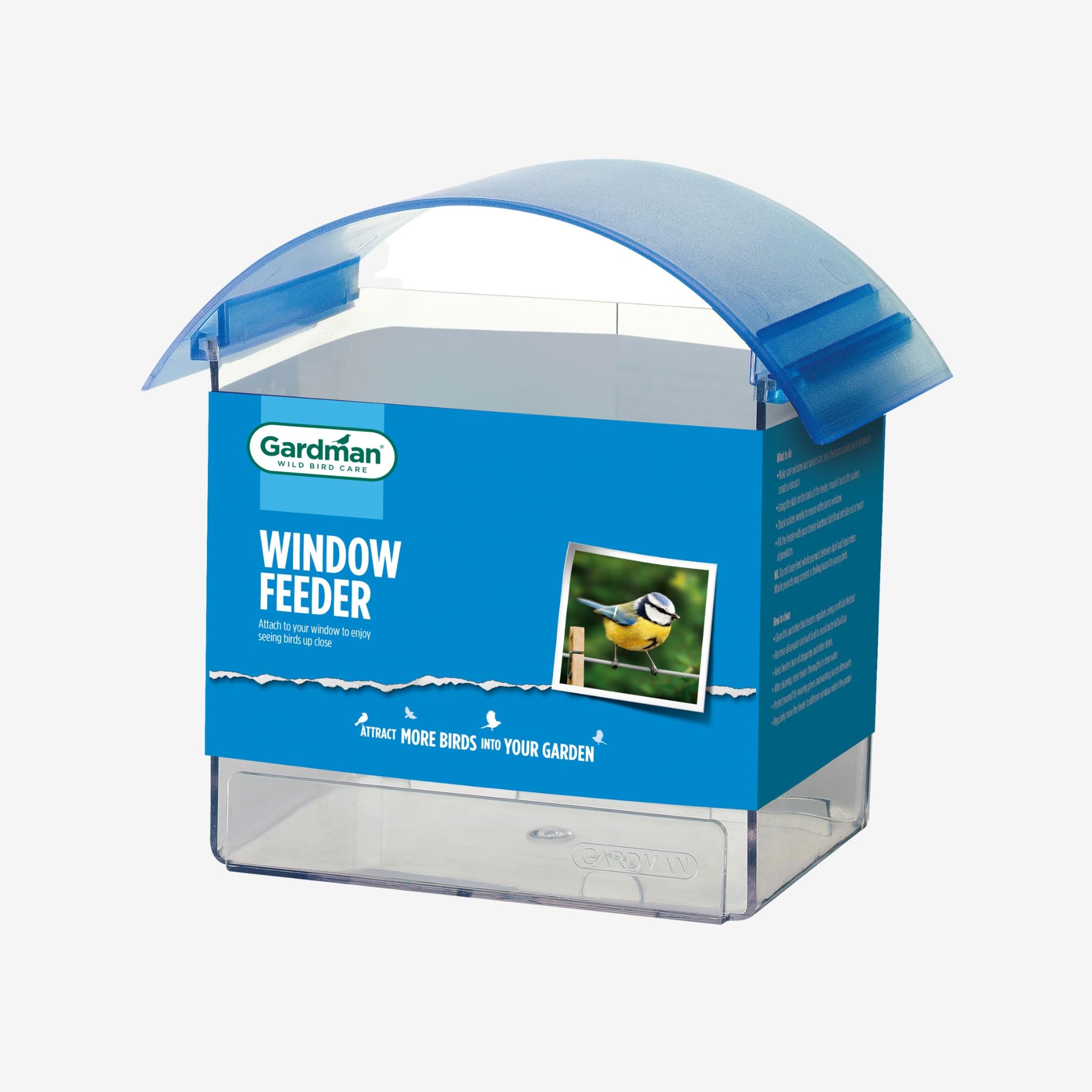 Gardman A01323 All New Vision Window Bird Feeder, 14x9x14 cm โ image 1