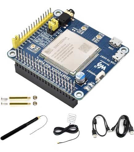 Amazon.com: 4G/3G/2G/GSM/GPRS/GNSS HAT for Raspberry Pi 4B/3B+/3B