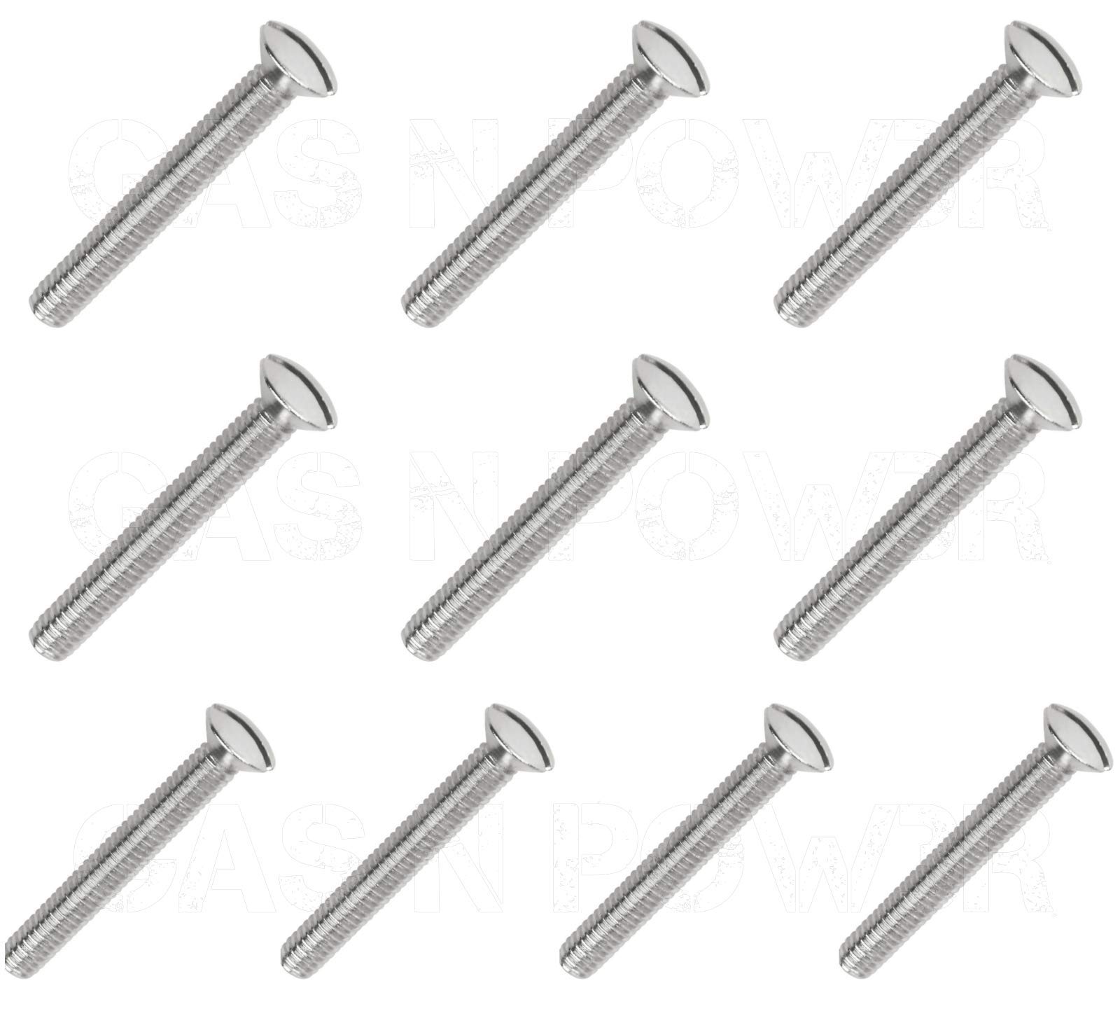 x10 M3.5 x30mm Long Electrical Machine Screws for Light Switch Plug Socket