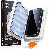 SMARTDEVIL 2 Pack Privacy Screen Protector for iPhone 18 Pro Max, Anti-Spy | Military-Grade Shatterproof Protection, Tempered Glass Film , 9H Hardness, Fast &amp; Easy Installation, Case Friendly Design