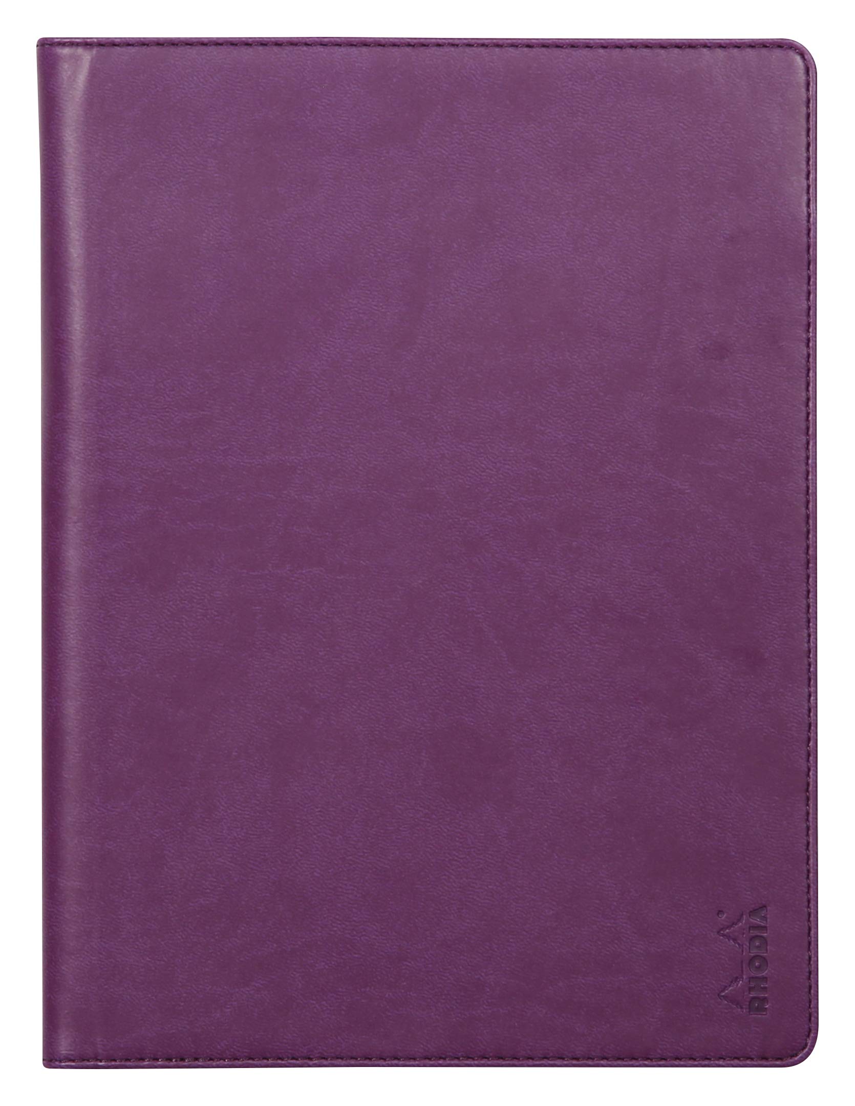 RHODIA 216005C - Rhodiarama Notepad and Document Holder Booklet N°16 Midnight Blue - for Notepads or A5 Format Notebooks (14.8 x 21 cm) - Premium Italian Faux Leather - Rhodiarama Collection