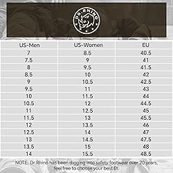 DRRHINO Steel Toe Shoes for Men Women Comfortable