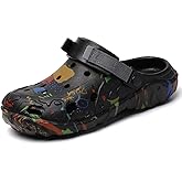 Meidiastra Men's Clogs Garden Shoes Adult Slip On Outdoor Athletic Sports Sandals Summer Water Beach Shoes Casual Slippers Lightweight Breathable Non Slip