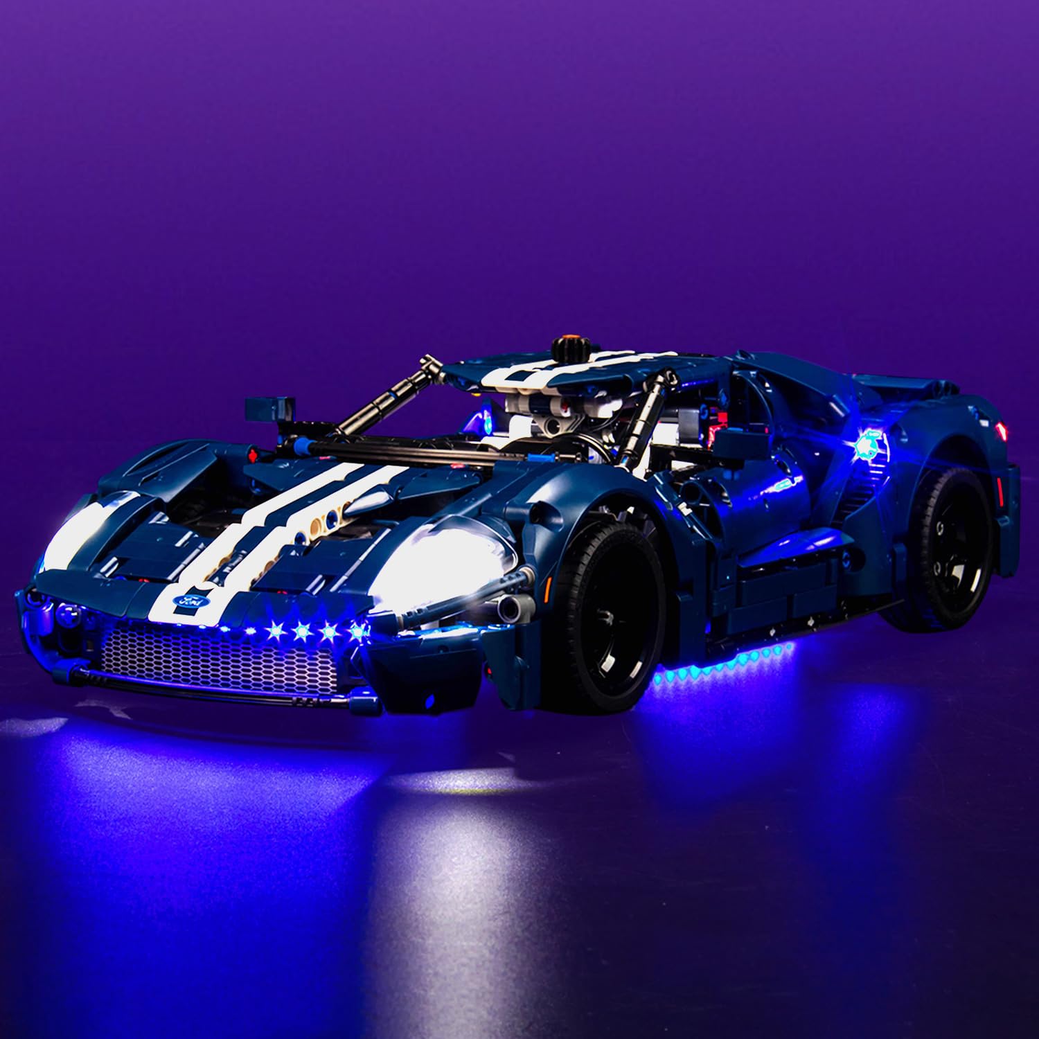 Led Light Kit for Lego Ford GT 2022, Led Lighting Set for Lego 42154 Technic 2022 Ford GT Supercar - Not Include Models, Just Light Set (Standard Version)