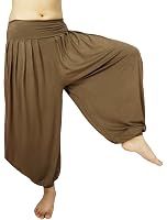 Sarouel Femme - Pantalon Harem En Spandex - Pour Yoga, Danse, Pilates - Confortable Et Ample - Taille S à XL - Plusieurs Longueurs Disponibles
