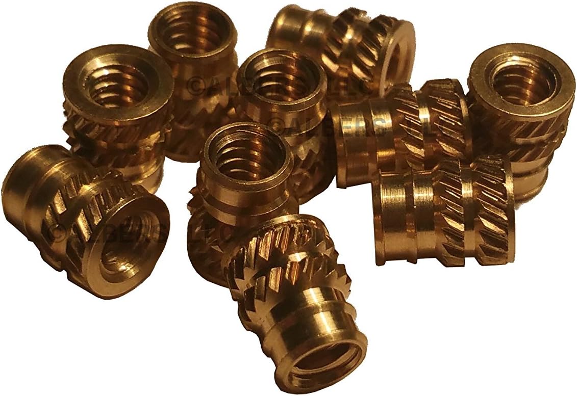 [initeq] Qty 50 M4-0.7 Threaded Heat Set Inserts for 3D Printing (Long)