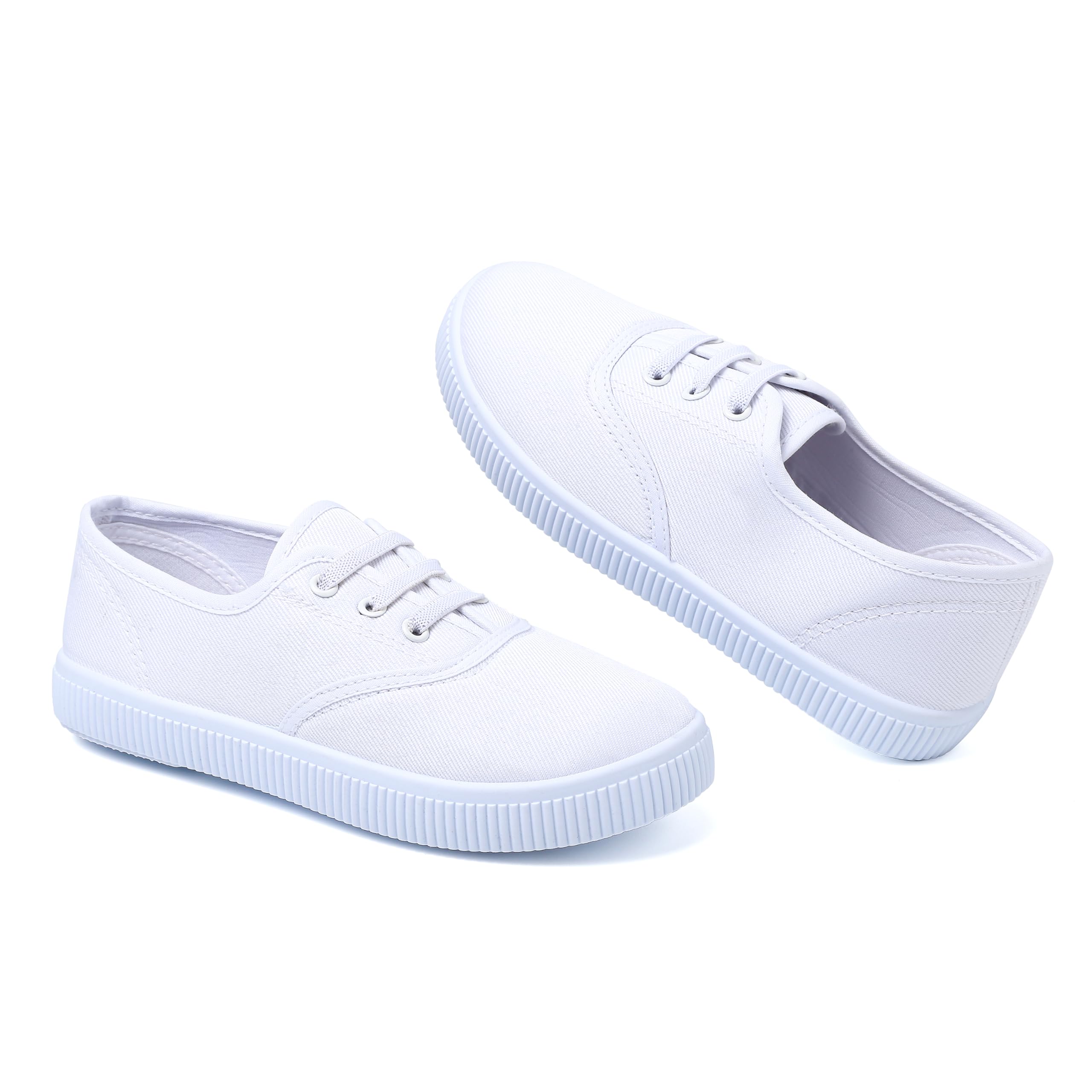 Photo 1 of Kids Slip on Canvas Sneaker Boy and Girl Low Top Lace Up Fashion Shoes Light Weight Comfortable Skin-Friendly Causal Running Walking Shoes