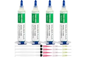 TANG HONG TH-558 Solder Flux (4PACK), 10ML/Bottle No Clean Soldering Flux,For Soldering Phone/BGA/,Appliance Repair,Rosin Soldering Flux
