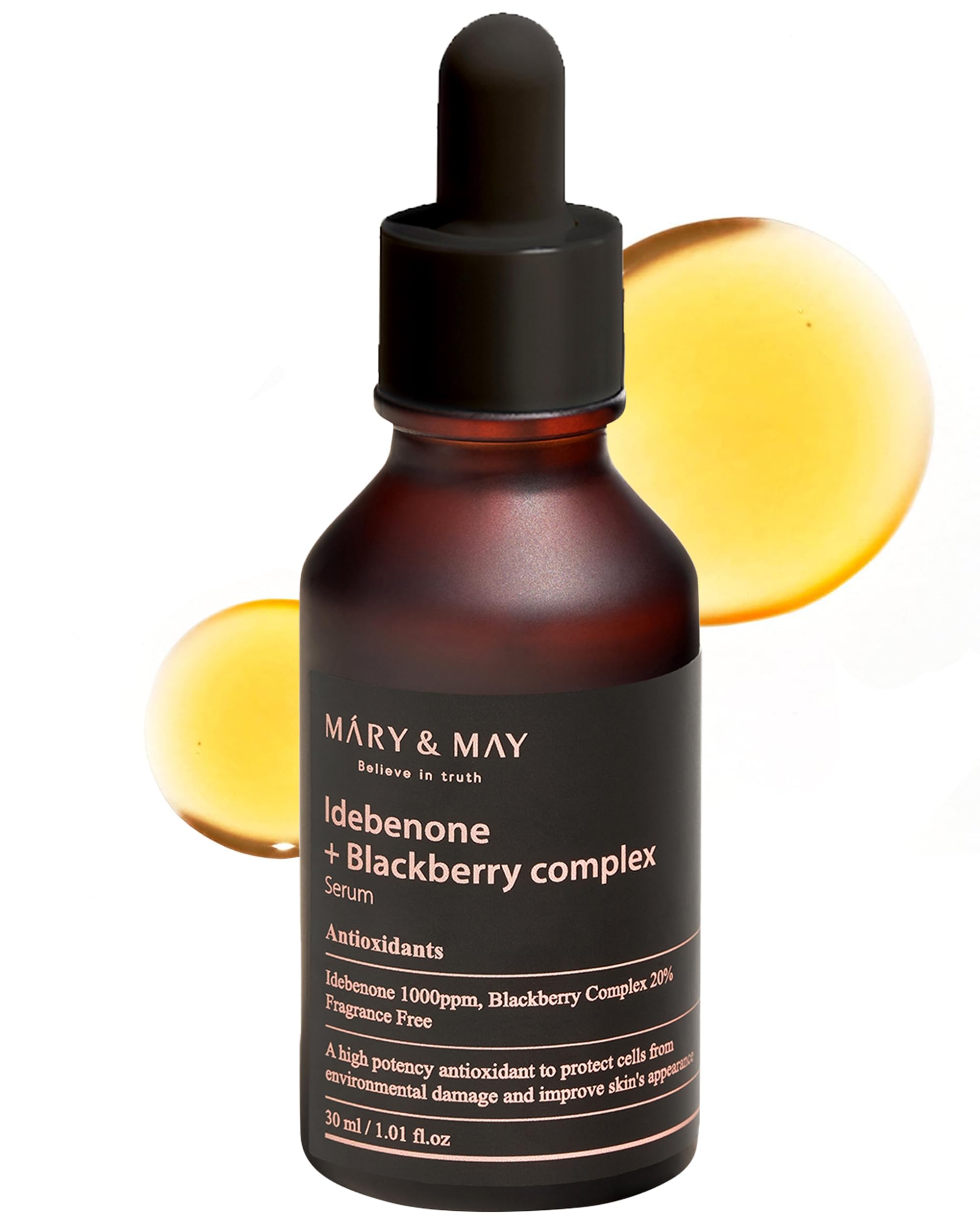 Mary&May Idebenone + Blackberry Complex Serum - Potent Anti Aging Serum for Enhanced Antioxidant and Skin Nourishment - Korean Face Serum, EWG Green Grade, Cruelty-Free, 1.01 fl.oz. — image 1