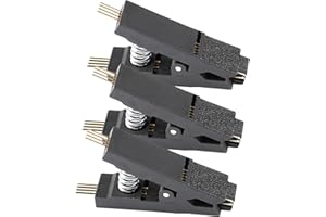 MUSROCK 3Pcs Multi-Purpose SOP8/SOIC8/DIP8 SOP16/SOIC16/DIP16 IC Test Clips for Chip Burn-in, Universal Fit for Wide/Narrow Bodies