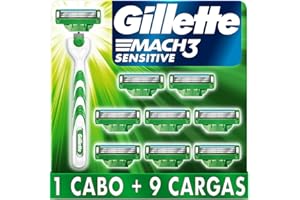 Gillette Aparelho De Barbear Mach3 Sensitive + 9 Cargas