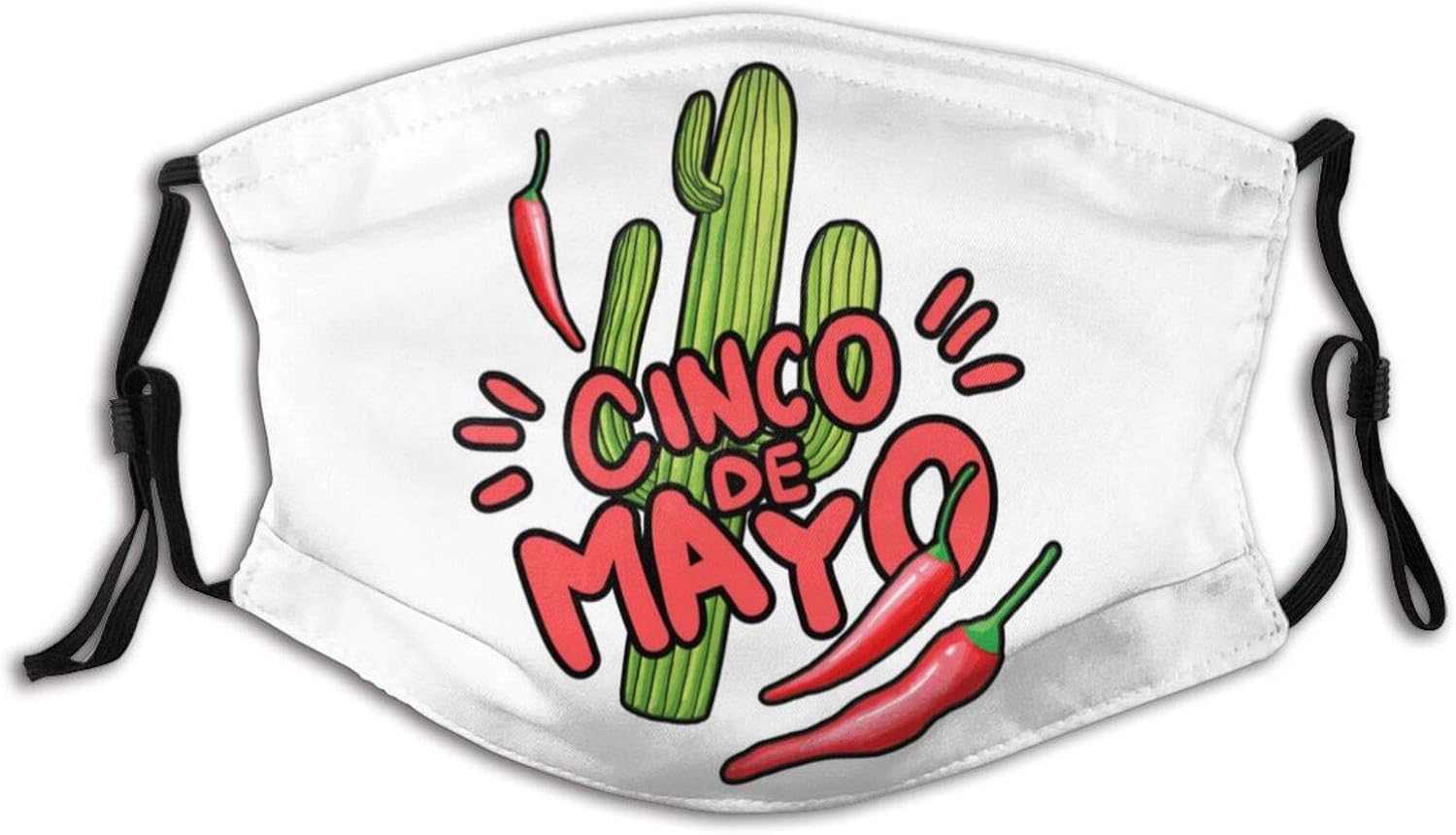 Cinco de Mayo Face Mask Face Coverings Breathable Dust Masks with