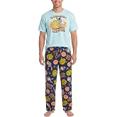 COCO BRANDS SpongeBob SquarePants Mens Pajama Set 2 Piece Sleepwear | Matching Short Sleeve Top and Bottoms, Soft Breathable Knit, Elastic Waist, Cozy for Sleep and Everyday Wear, Fun Gift