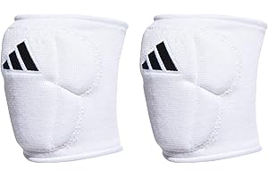 adidas Unisex-Adult 5-Inch Volleyball Kneepads, White/Black, Small
