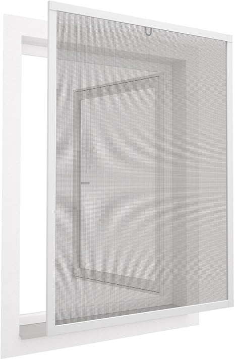 easy life pollenschutz alu fenster allergicpro 130 x 150 cm in weiss insektenschutz fenster easyline pollenschutzgitter und fliegengitter amazon de baumarkt
