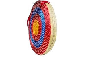 VKEDA Traditional Archery Target - Hand Made Solid Round Straw Arrow Target for Recurve & Compound Bow Outdoor Practice