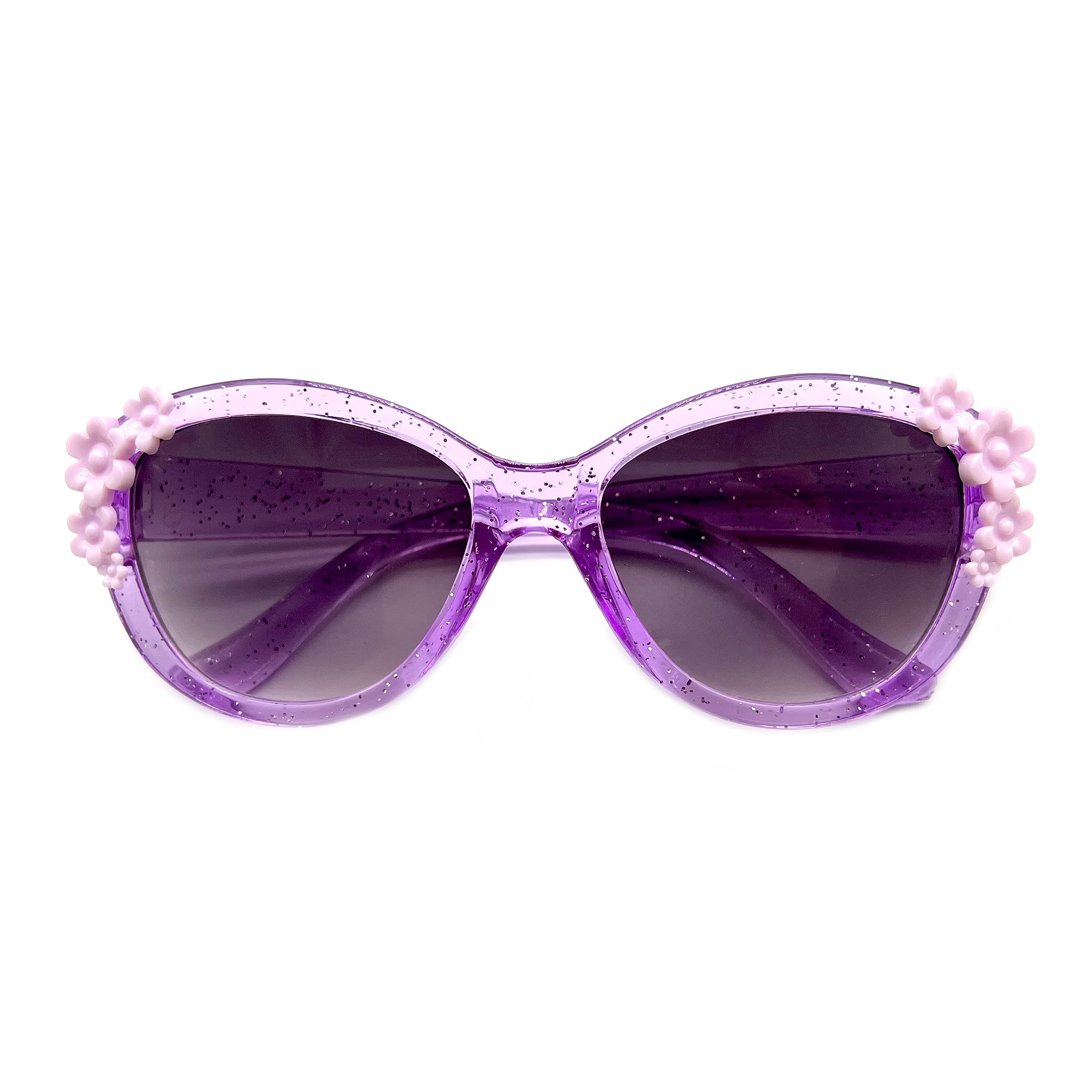 Kids Sunglasses Girls, Cute Flower Frame Cartoon UV Glasses, Toddler Sunglasses Party Favor for Ages 3-10