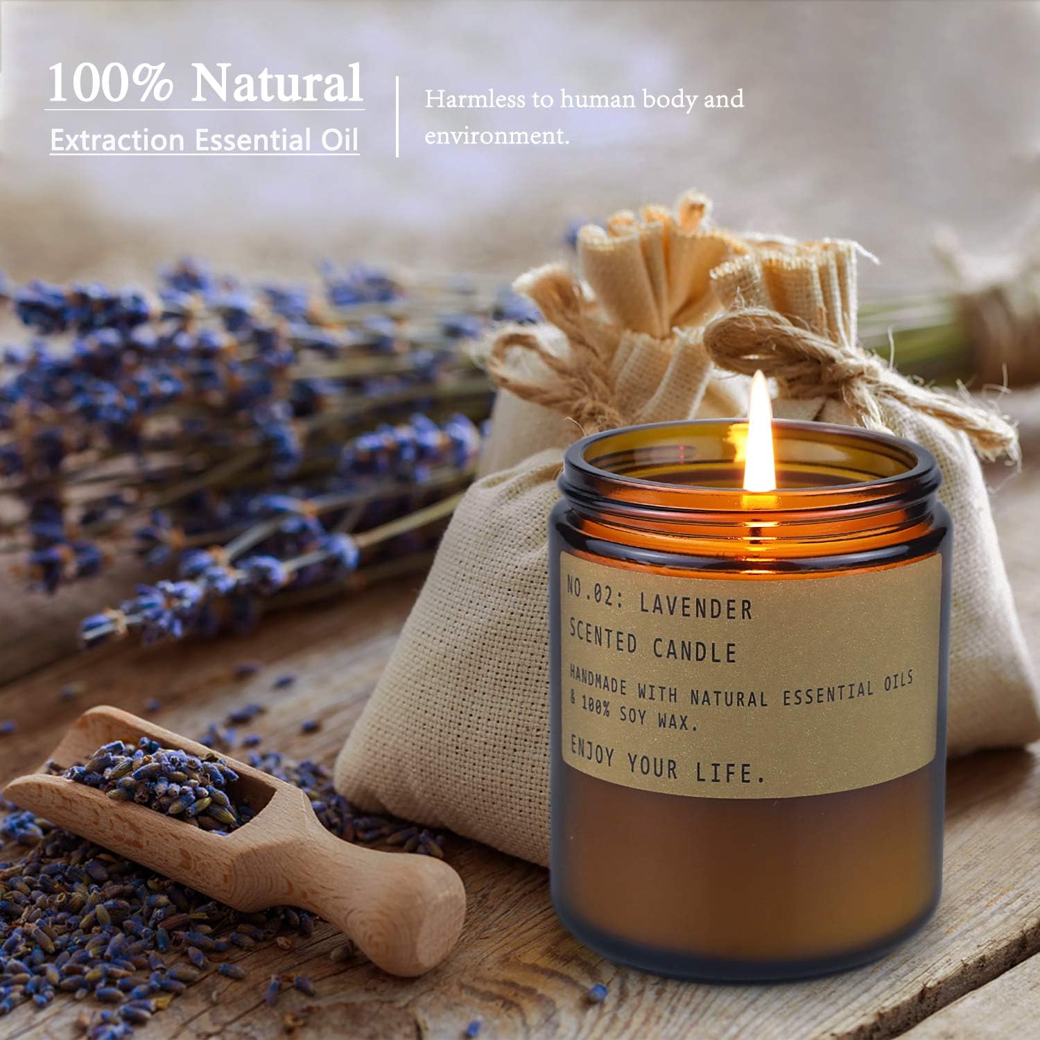 Candles Gifts Set for Women 4 Pack Aromatherapy Birthday Candle for Home Scented 3.5 Oz Natural Soy Wax Glas Jar Candles for Friend Christmas - Image 5