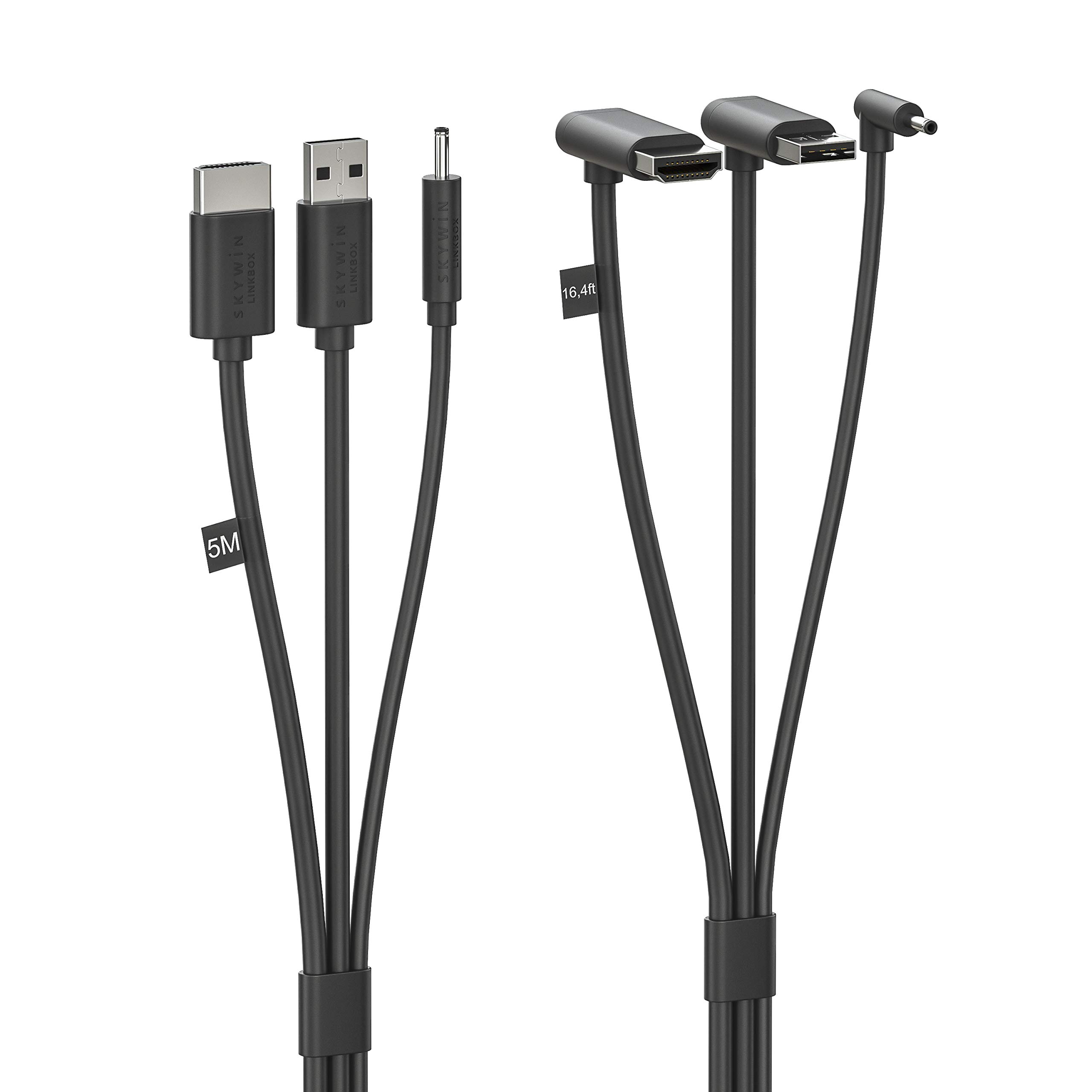 Skywin 3in1 Flat HTC Vive Compatible Cable Replacement for HTC Vive