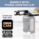 Carson MicroBrite Plus 60x-120x LED Pocket Microscope Grey view 2