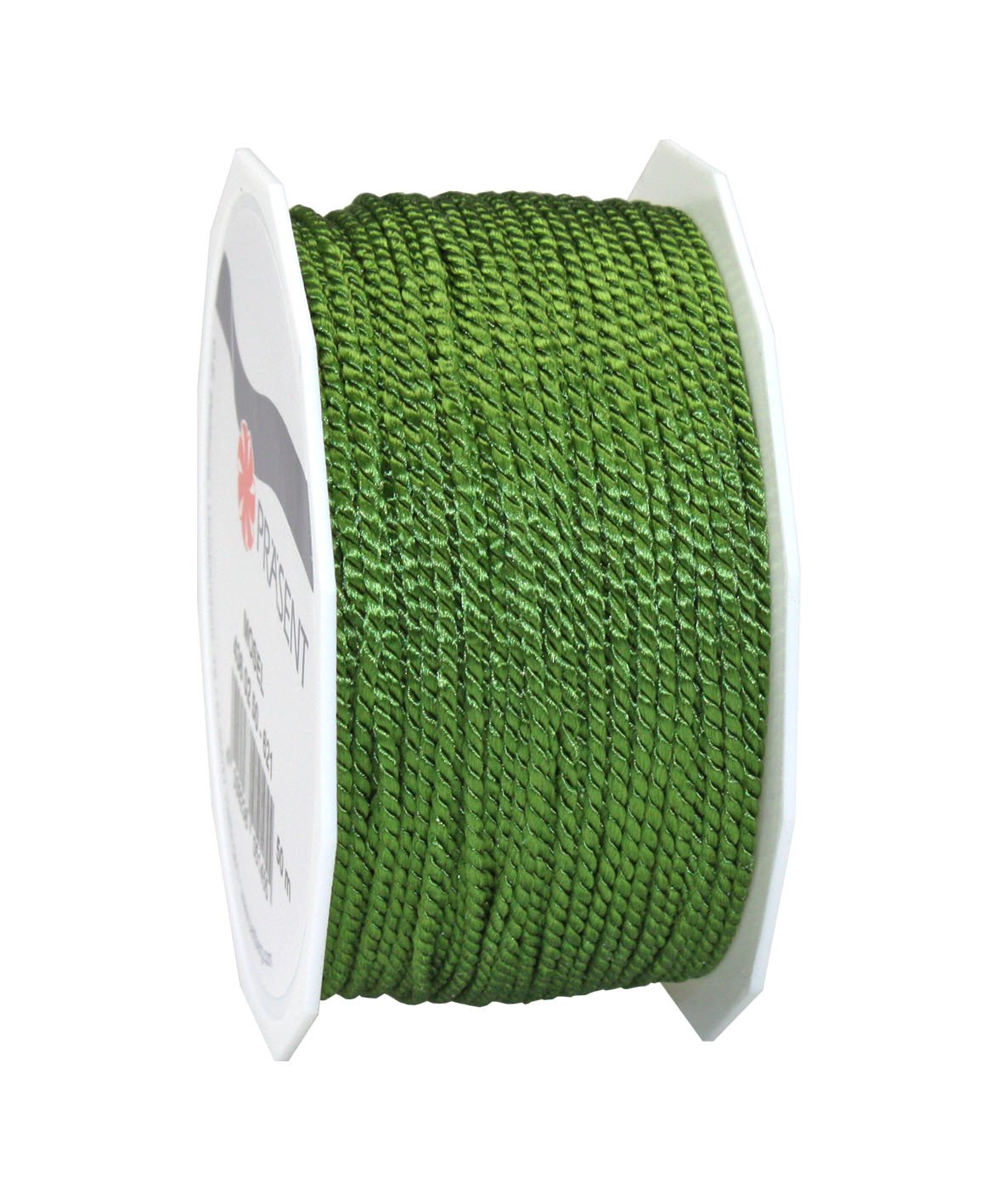 C.E. Pattberg Mosel Cord in Moss Green, 55 Yards of Braided Cord for Gifts, Parcels & Presents, 0.08 inches Width, Accessories for Decoration and Handicrafts, Tearproof Tape for Gift Wrapping — image 1