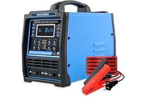 12V 24V Heavy Duty Car Battery Charger, 0-15A Automatic Battery Maintainer, Smart Trickle Charger with Auto Shutoffs, Repair,