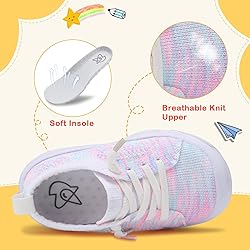 LeIsfIt Toddler Girls Boys Shoes Lightweight