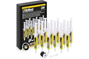 ERRECOM Brilliant - 12 x 7.5 ml, Fluorescent UV Dye for Detecting Refrigerant Gas Leaks in Vehicle A/C Systems, Includes R134