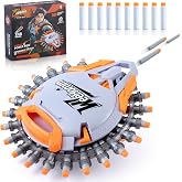 Shooting Game Toys for Boys Age 6 7 8 9 10+ Years Old, Kids Sports &amp; Outdoor Games Toy Foam Blasters, 30 Consecutive Launches Shooting Shield with 40 Darts, Cool Toy Guns for Christmas Birthday Gift
