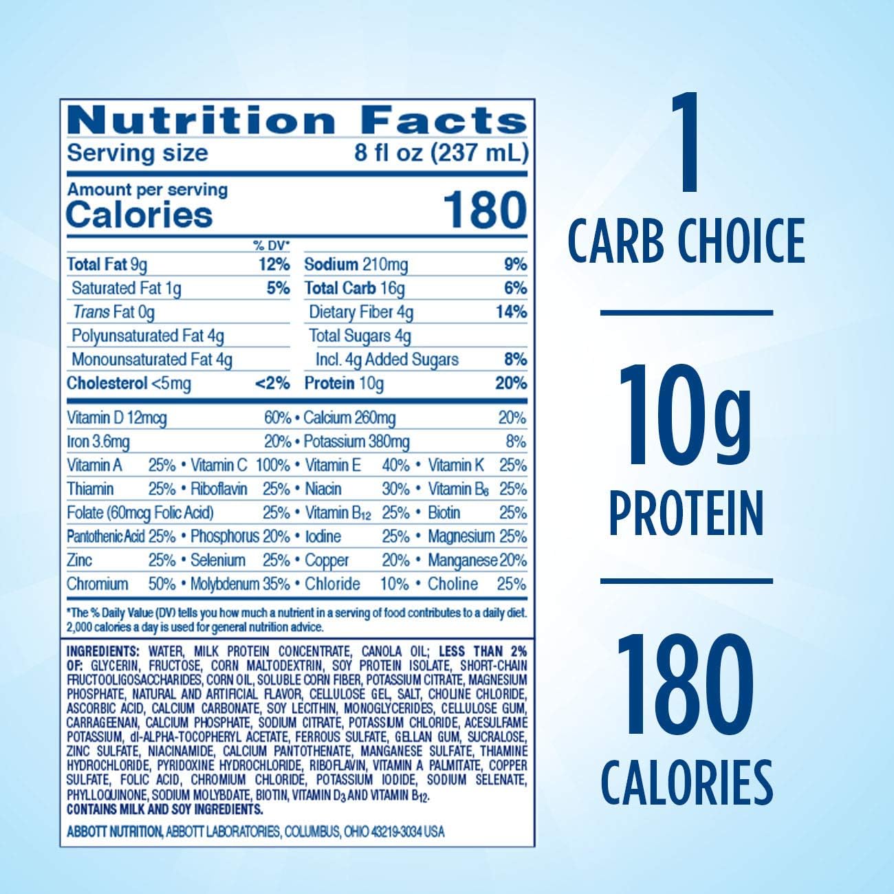 Glucerna, Diabetes Nutritional Shake, To Help Manage Blood Sugar, Homemade Vanilla, 8 fl oz (Pack of 24): Health & Personal Care