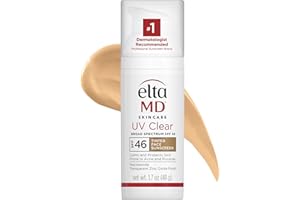 EltaMD UV Clear SPF 46 Tinted Face Sunscreen, Broad Spectrum Sunscreen For Sensitive Skin And Acne-Prone Skin, Oil-Free Miner