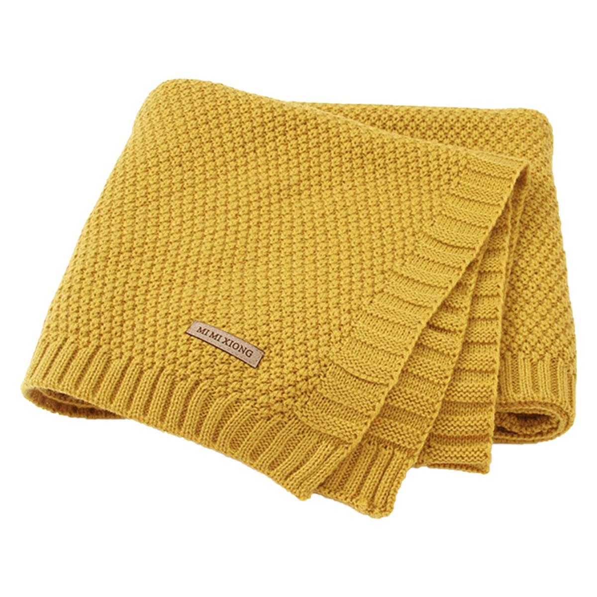 SZJIAHTM Newborn Toddler Baby Blanket Cotton Cable Cellular Knitted 100 x 80cm Soft Breathable Blanket for Baby Boy and Girls