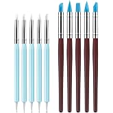 10PCS Silicone Color Shaper Tools, Clay Sculpting Tools for Artists | Soft Silicone Tip Tools For Painting, Oil Pastels, Resin And Clay. Ideal For Blending, Shaping And Applying Masking Fluid.