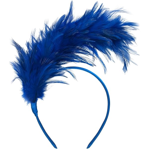 1920s Fascinator Feather Headband Tea Party Cocktail Flapper  display picture 3