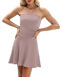 OFEEFAN Womens Summer Dresses 2025 Strapless Tube