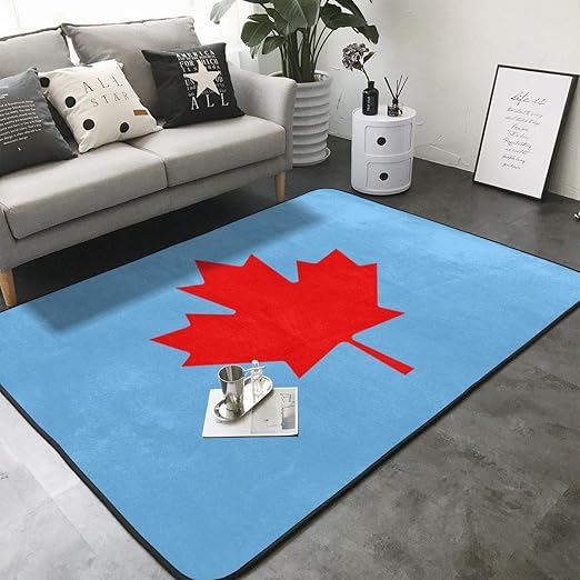 Uuuk Canada Maple Leaf Soft Area Alfombra Dormitorio Sala De