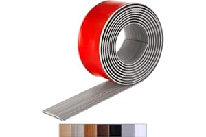 Bnell Floor Transition Strips - Self-Adhesive Flooring Transitions for Laminate, Vinyl, and Flat Divider Gaps (10FT, 2in, Ash Wood Grain)